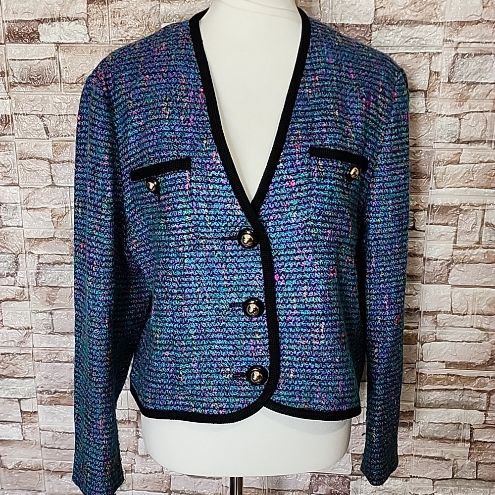 Jaeger Blazers Jacket Multicolor Made In Great Britain